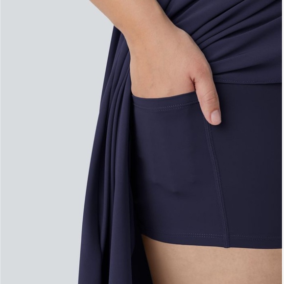 Halara Breezeful Asymmetric Crossover Hem 2 Piece Women's Dress New Without Tags - Picture 3 of 3